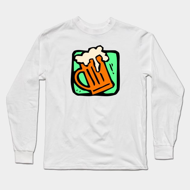 Beer Long Sleeve T-Shirt by linesdesigns